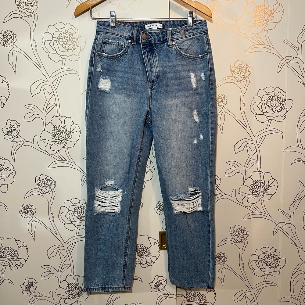 And Now This Ripped Crop Jeans